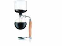 Bodum Mocca Vakuum-Kaffeebereiter, 8 Tassen, 1.0 L, Kork, Edelstahl, Borosilicatglas,