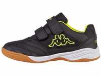 Kappa Unisex Kinder Kickoff K 260509K Sneaker,1140 black/yellow, 38 EU