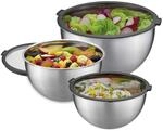 GEFU Frischhalte-Sch&uuml;ssel-Set MONDI mit Deckel, 1l, 2,5l und 4,5l - stapelbare