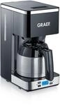 GRAEF. Filterkaffeemaschine FK512 Schwarz mit Timer, Edelstahl-Isolierkanne,