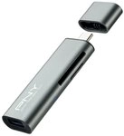 PNY R-TC-UA-3N1E01-RB Speicherkarten-Leseger&auml;t, USB-Adapter