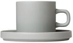 blomus 63911 PILAR Kaffeetassen, Steingut, Grau, 200 ml