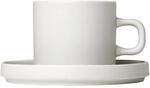 blomus -PILAR- Set 2 Kaffeetassen aus Steingut, Moonbeam, 200 ml Fassungsverm&ouml;gen,
