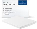 Villeroy & Boch WC-Sitz Memento 2.0 - Toilettendeckel Wei&szlig; gl&auml;nzend mit