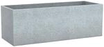 Scheurich C-Cube Long, Pflanzgef&auml;&szlig; aus Kunststoff, Stony Grey, 80 cm lang, 29 cm
