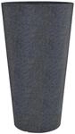 Scheurich Coneo High, Hochgef&auml;&szlig; aus Kunststoff, Schwarz-Granit, 28,5 cm