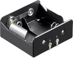 Goobay Batteriehalter 2X Mono D mit L&ouml;tanschluss