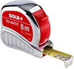 SOLA TRI-MATIC - Bandma&szlig; 8m / 25mm - Profi-Taschenbandma&szlig; mit G&uuml;rtelclip -