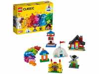 LEGO Classic Bricks and Houses 11008 Kids’ Building Toy Starter Set with Fun...