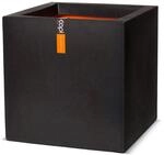 Capi Europe - Topf quadratisch Smooth NL - 30x30 - Schwarz - Blumentopf f&uuml;r den