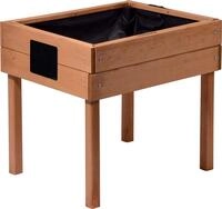 dobar&reg; 58510FSC Kinderhochbeet mit Kreidetafel | Mini Hochbeet Holz | erh&ouml;hter
