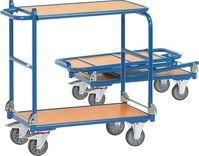 fetra 1140 Tischwagen KW 4, 2 Etagen, klappbare Tischplattform