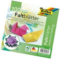 folia 8910 - Faltbl&auml;tter 10 x 10 cm, 70 g/qm, 100 Blatt sortiert in 10...