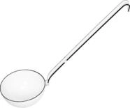 Riess, 0309-033, Sch&ouml;pfl&ouml;ffel &oslash; 9cm, WEISS, Wei&szlig;, Emaille, Vol. (rec.): 0,2