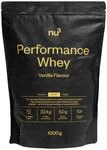 nu3 Performance Whey Protein Vanille 1kg &ndash; Eiwei&szlig;pulver f&uuml;r Muskelaufbau, cremig,