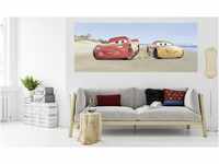 Komar Disney Vlies Fototapete | CARS BEACH | 100 x 250 cm | Tapete, Wand Dekoration