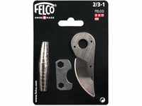 FELCO Ersatzteilsatz Nr. 2/3-1 mit Klinge/Werkzeug/Feder, Silber (Zubehör für
