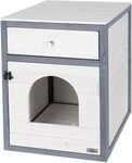 KERBL Katzenschrank Ida (Katzenmöbel in Weiß & Grau, 64 x 57 x 17,5 cm KERBL Katzenschrank Ida (Katzenmöbel in Weiß & Grau, 64 x 57 x 17,5 cm