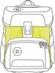 Step by Step Neon Pull-Over f&uuml;r Space Schulranzen, gelb, Reflektor&uuml;berzug mit
