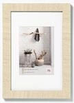 walther design Bilderrahmen cremeweiss 60 x 90 cm mit Passepartout, Home Holzrahmen