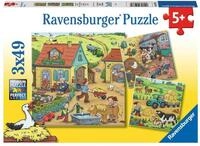Ravensburger Kinderpuzzle - 05078 Viel los auf dem Bauernhof - Puzzle f&uuml;r Kinder ab