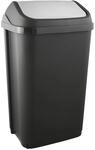 keeeper M&uuml;lleimer mit Schwingdeckel, 50 l, Swantje, Graphit-Grau
