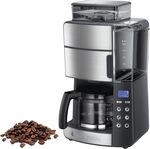 Russell Hobbs Kaffeemaschine mit Mahlwerk Glaskanne [Digitaler Timer, Brausekopf für Russell Hobbs Kaffeemaschine mit Mahlwerk Glaskanne [Digitaler Timer, Brausekopf für