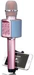 Lenco BMC-090 - Karaoke Mikrofon - Bluetooth V4.2 - Mit Smartphone-Halterung - 5 Watt