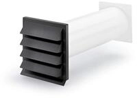 NABER K-Klima-R 150/150 / Mauerkasten / Anthrazit / 150er Rundkanal (4044061)