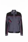 Planam 2319034 Highline Damen Bundjacke, Schiefer/Schwarz/Rot, Gr&ouml;&szlig;e 34