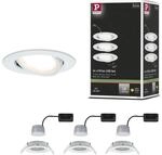 Paulmann 93485 LED Einbauleuchte 3-Step-Dim Nova Coin Basisset schwenkbar rund...