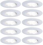 Paulmann 99922 Einbauleuchte LED Calla rund 10x6W Wei&szlig; matt schwenkbar