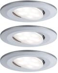 Paulmann 99929 Einbauleuchte LED Calla rund 3x6W Chrom matt schwenkbar