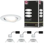 Paulmann 93449 LED Einbauleuchte Nova Coin Basisset schwenkbar rund 84 mm 50&deg;...