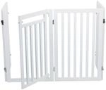 TRIXIE Hunde-Absperrgitter mit T&uuml;r, 4-teilig - wei&szlig; 60&ndash;160 &times; 81 cm