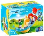 PLAYMOBIL 1.2.3 70270 Wasserrutsche, mit Wasserkelle, Figur rutscht von allein durch