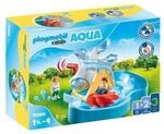 PLAYMOBIL 1.2.3 70268 Wasserrad mit Karussell zum Antrieb des Wassers, ab 1,5 Jahren