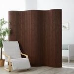 Homestyle4u Paravent Raumteiler Innen Bambus 200cm hoch Trennwand Dunkel Braun...