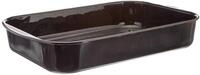 Karl Kr&uuml;ger Universal-Auflaufform 41x32x7,5 cm, Emaille, Schwarz, 41 x 32 x 7,5 cm