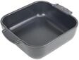 Peugeot Appolia Quadratische Auflaufform mit Griffen, Keramik, Schiefer / Grau,