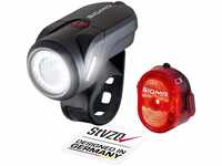 SIGMA SPORT - LED Fahrradlicht Set Aura 35 und NUGGET II | StVZO zugelassenes,