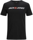 JACK & JONES Herren Jjecorp Logo Tee Crew Neck Noos T Shirt, Schwarz, M EU