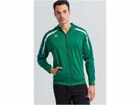 ERIMA Herren Jacke Liga 2.0 Trainingsjacke mit Kapuze, smaragd/evergreen/weiß, XL,
