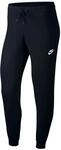 Nike Damen Nsw Essntl Reg Flc Sweatpants, Black/White, S EU