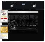 Exquisit EBE 657-2H sw Einbaubackofen | 59 L Backofenvolumen | Hei&szlig;luft | Schwarz