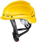 Uvex Pheos Alpine Schutzhelm - Bel&uuml;fteter Arbeitshelm f&uuml;r die Baustelle - Gelb Gelb
