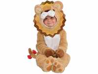 Amscan - Babykostüm kleiner Löwe, König der Tiere, Karneval, Mottoparty Beige 6-12