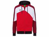 ERIMA Damen Jacke Premium One 2.0 Trainingsjacke mit Kapuze, rot/weiß/schwarz,...
