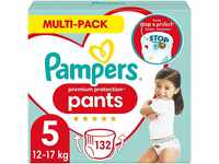 Pampers Baby Windeln Pants Größe 5 (12-17kg) Premium Protection, 132