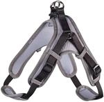 HUNTER Hundegeschirr NEOPREN Vario Quick, Farbe: schwarz/grau, hochwertiges Nylon,